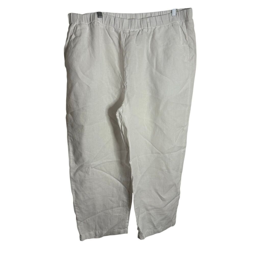Quince 100% European Linen Pants White Size XL